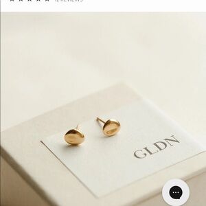 GLDN Pebble Studs in Gold Vermeil